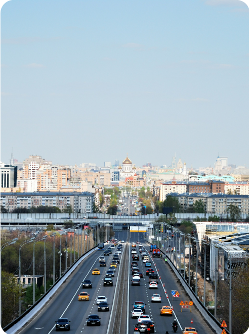Tráfico de acceso a una ciudad